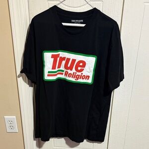 True Religion Black Tee with Logo